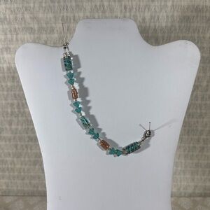 Aqua & Copper Bracelet